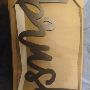 New! Wooden Brush Bathroom Sign